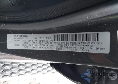 2020 Ram 1500 Laramie 4X4 5'7 Box from USA, damaged, VIN 1C6SRFJT7LN233947